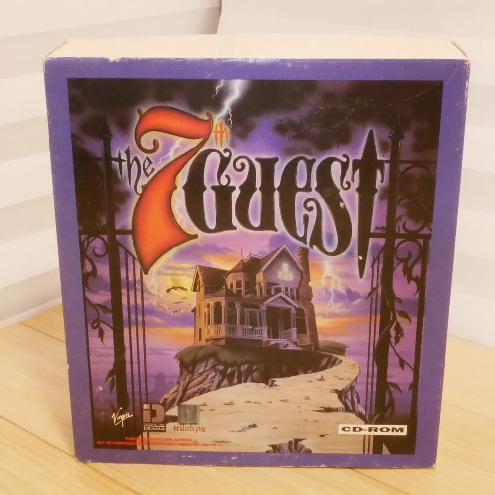 The 7th Guest (PC CD-ROM) VINTAGE‎ BIG BOX with Manual, CD & More (see photos)